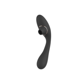 Stimulateur Clitoridien & Vibromasseur Point G 2-en-1 DINA Noir 